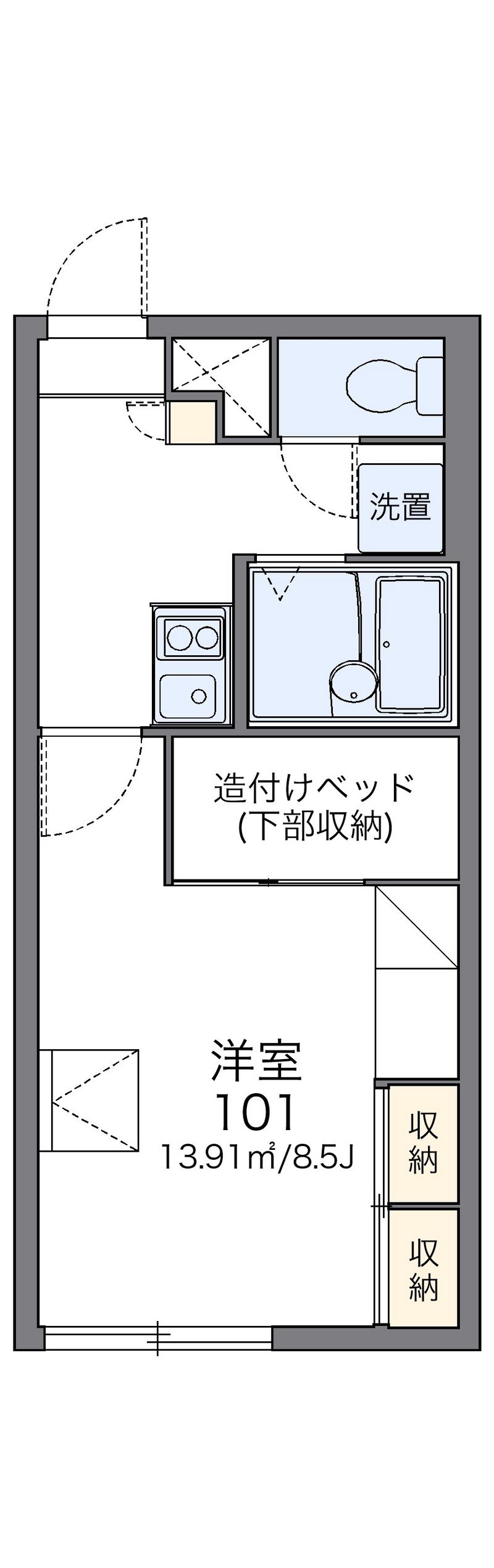 レオパレスファミリア 間取図