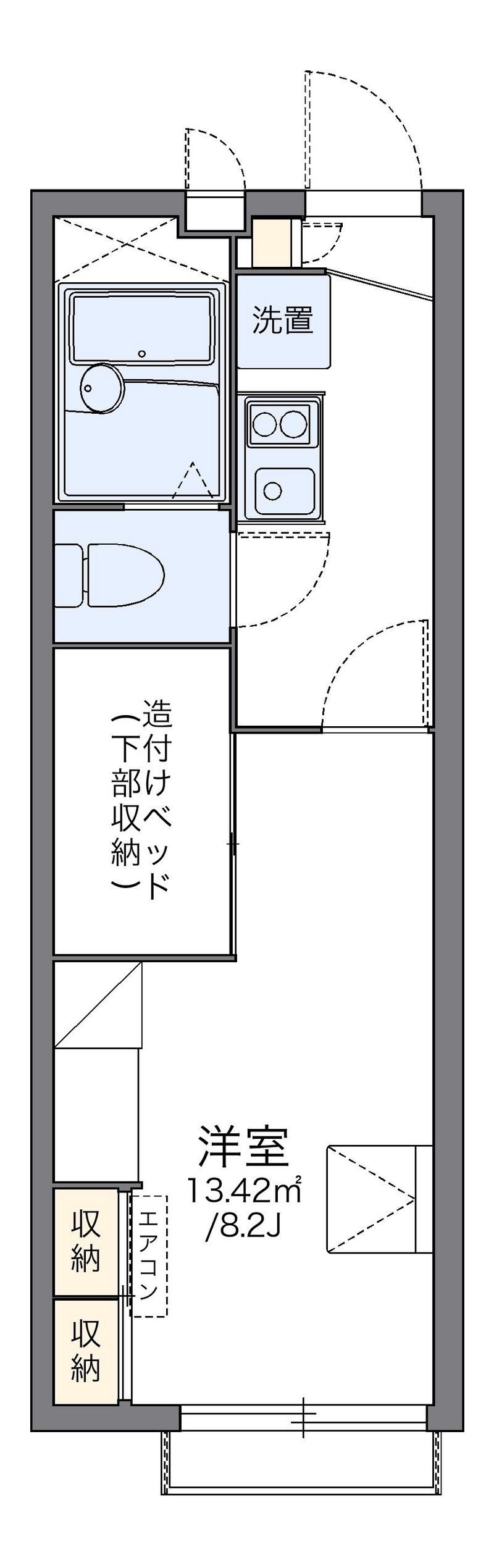 レオパレスセスト 間取図