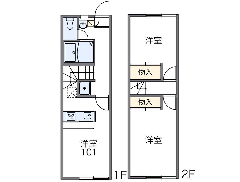 レオパレス峯下Ｂ 間取り