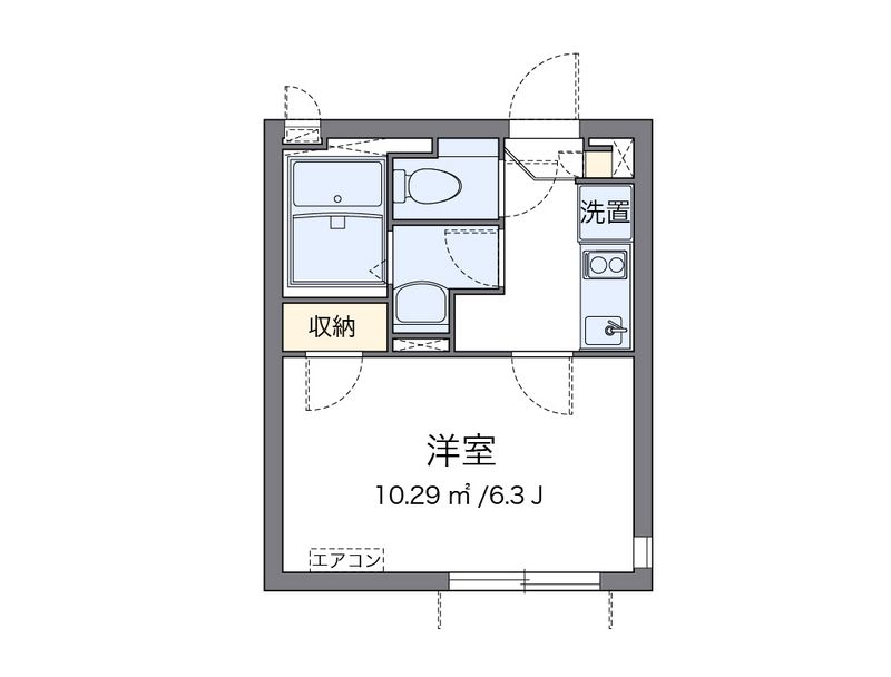 クレイノＺＥＲＯ　３ 間取図
