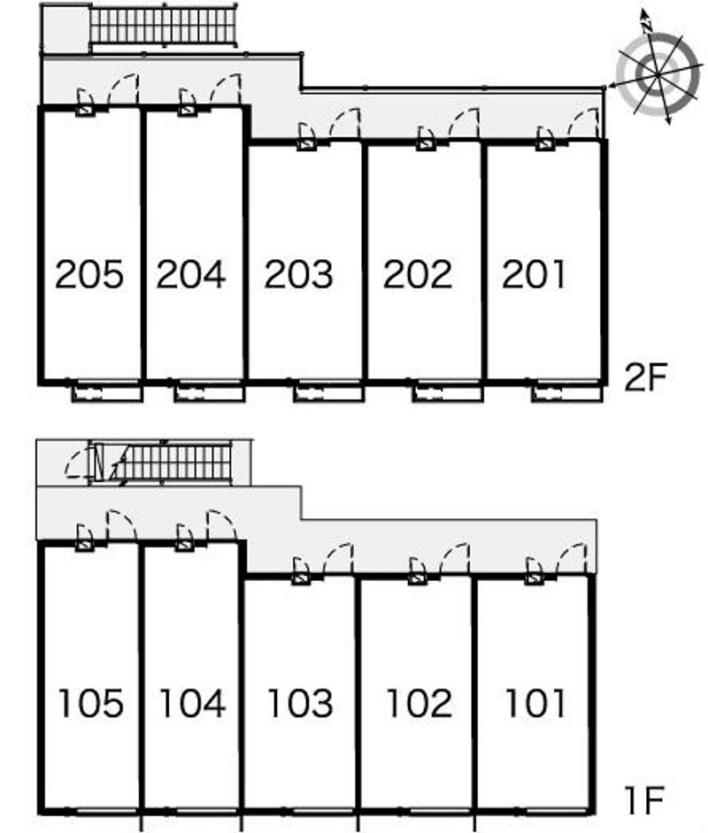 レオパレスアズール 間取配置図