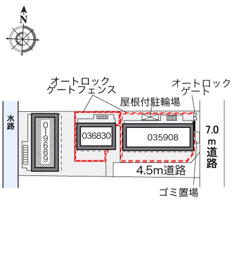 レオパレスポプラ 配置図