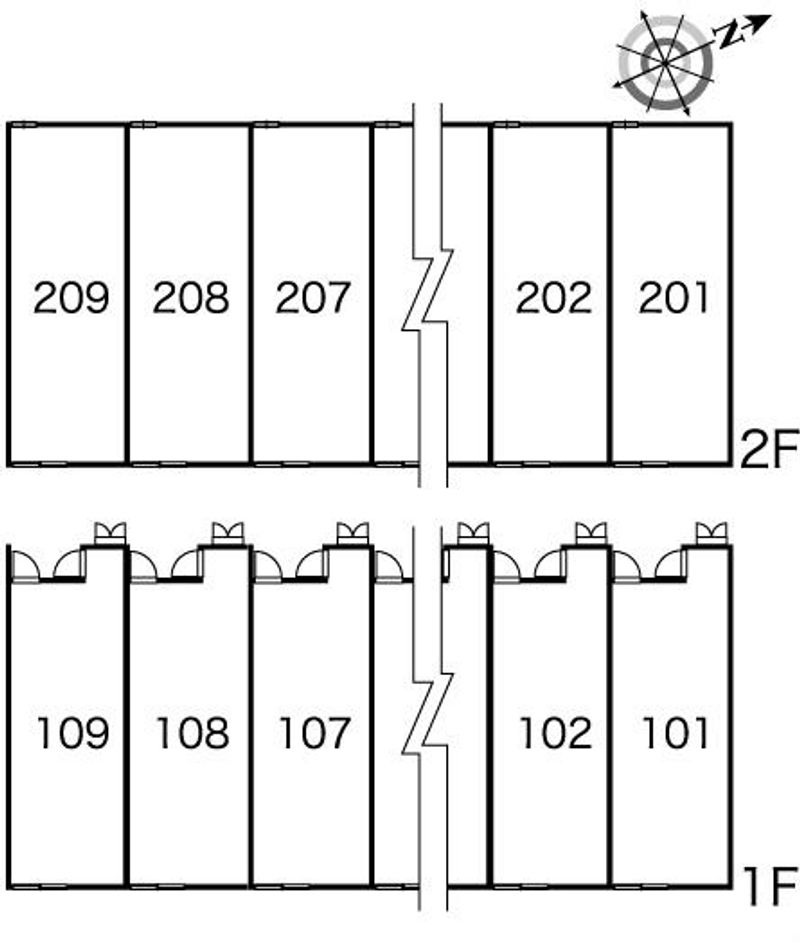 レオパレスソーレ　ぺルソーナ 間取り配置図