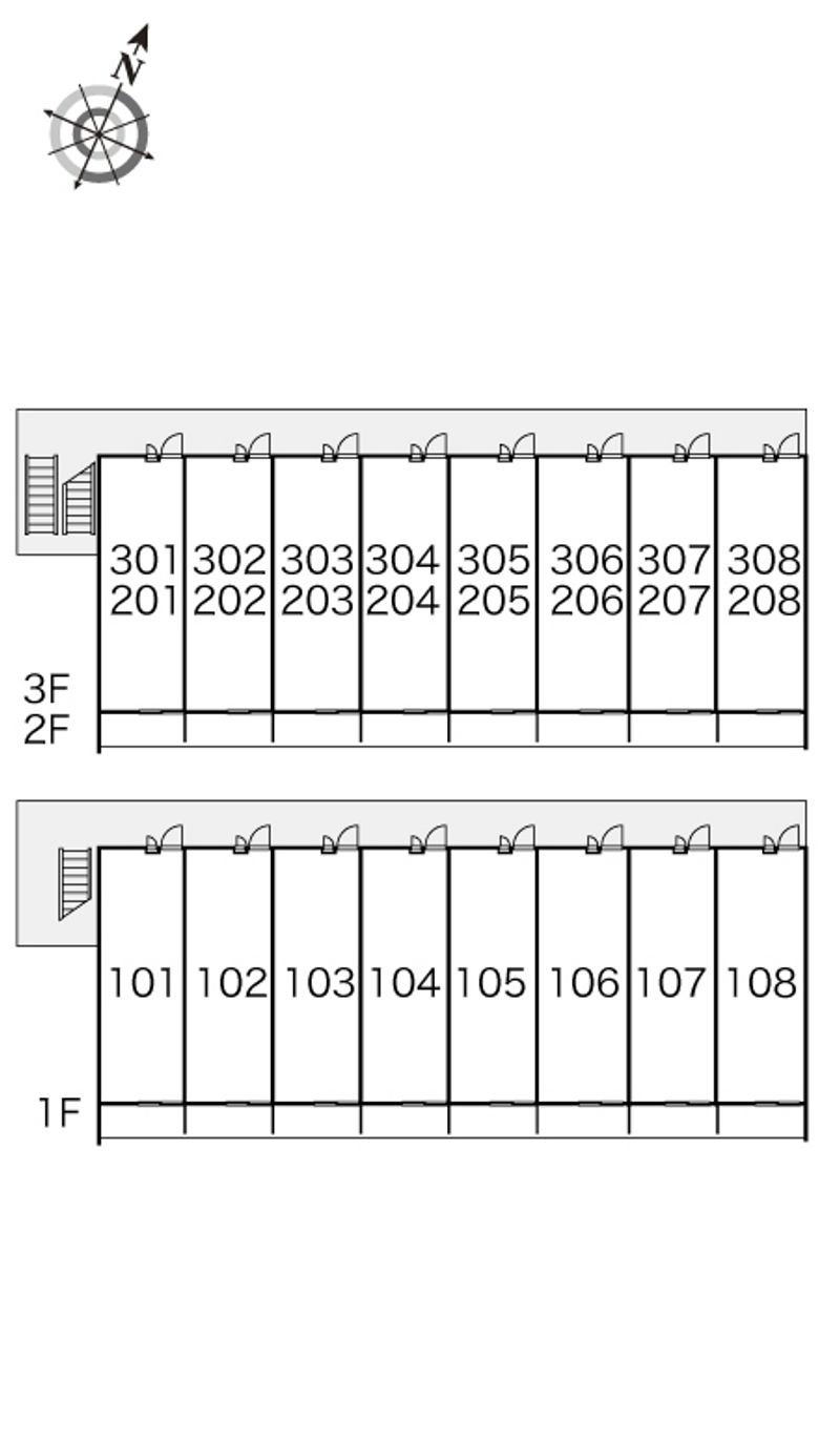 レオパレスプランタンⅡ 間取配置図