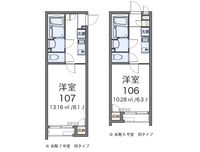 クレイノオカムラハイツ７ 間取り図
