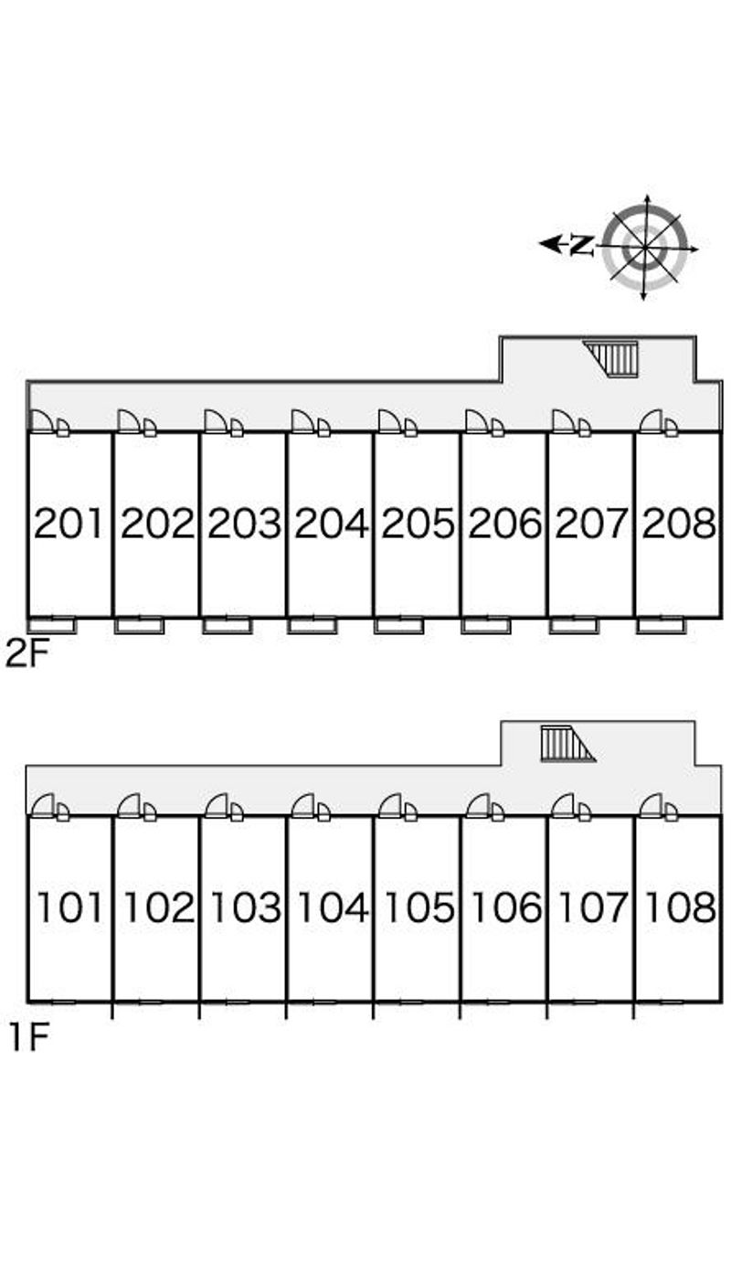 レオパレス川口東扇 間取配置図