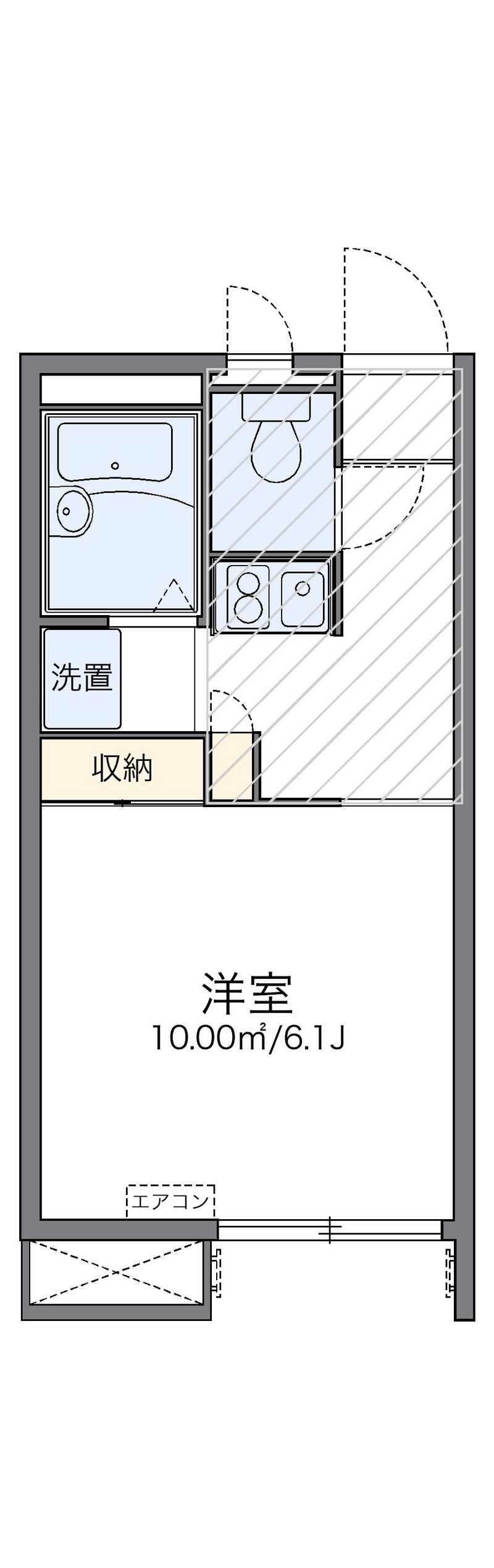 レオパレスメルシー 間取図