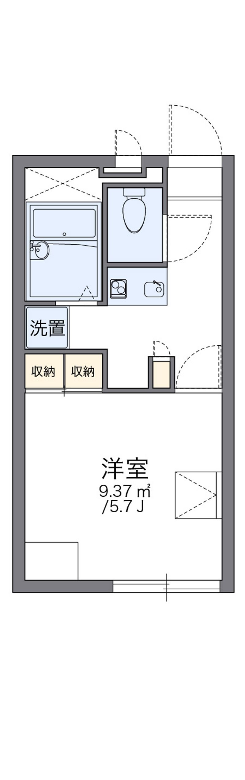 レオパレスバーゼル 間取図