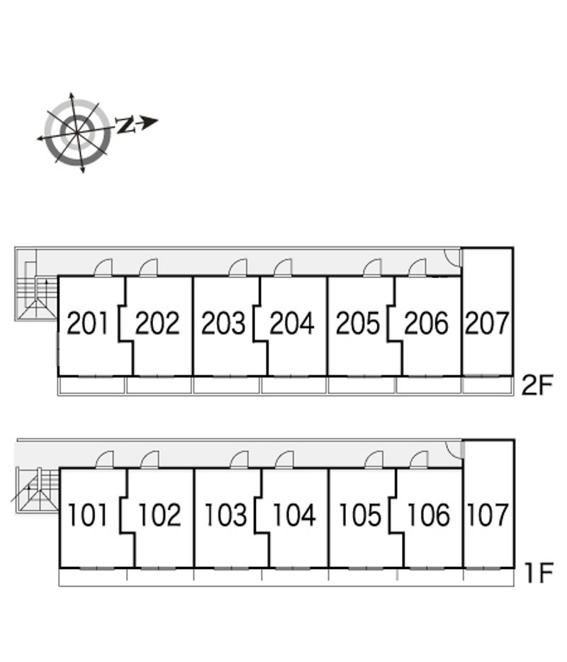 レオパレス新伊丹第２ 間取配置図