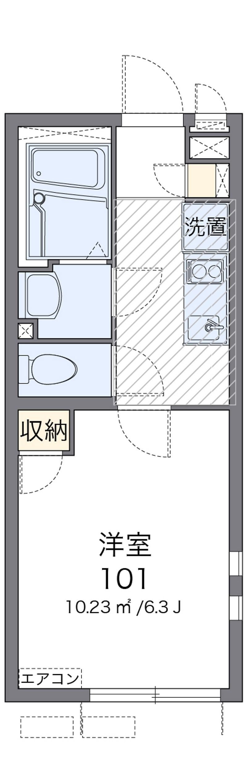クレイノ三春町 間取図