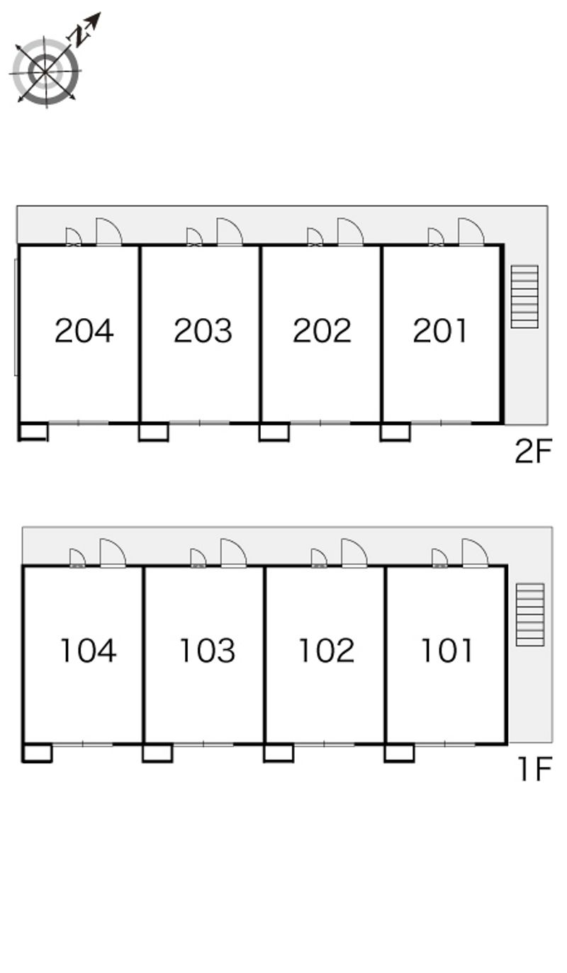 レオパレスプランドールⅡ 間取配置図