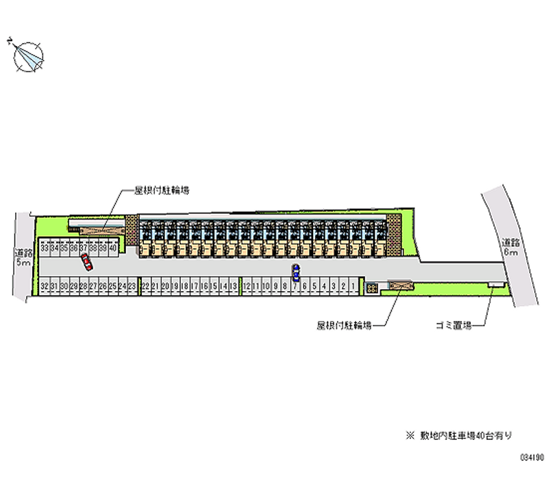 34190 bãi đậu xe hàng tháng