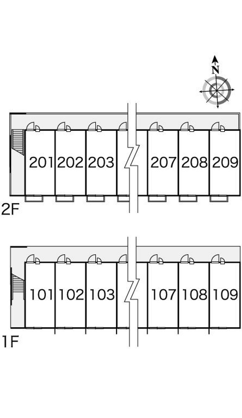 レオパレスめぐみ 間取り配置図
