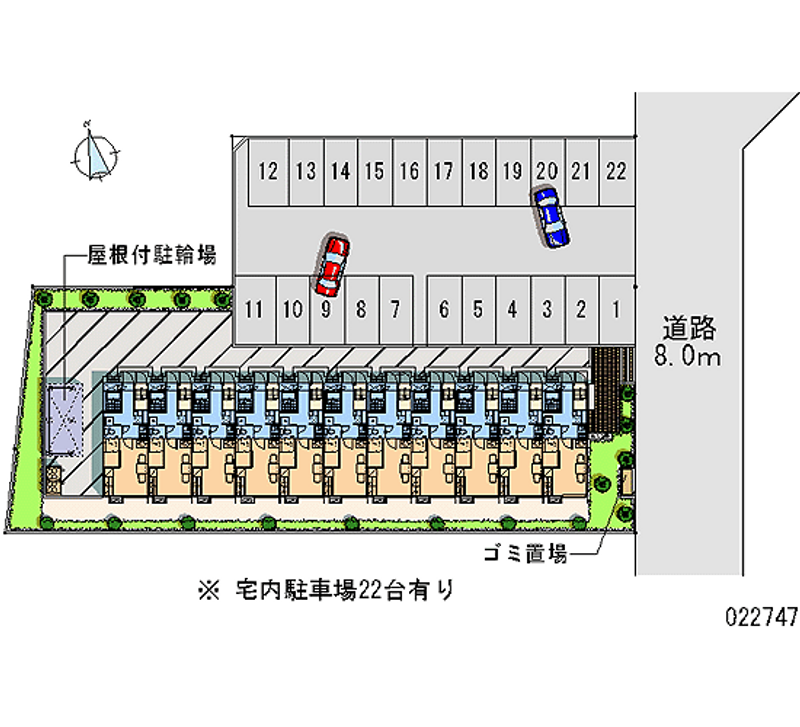 レオパレスクオリアＢ 月極駐車場