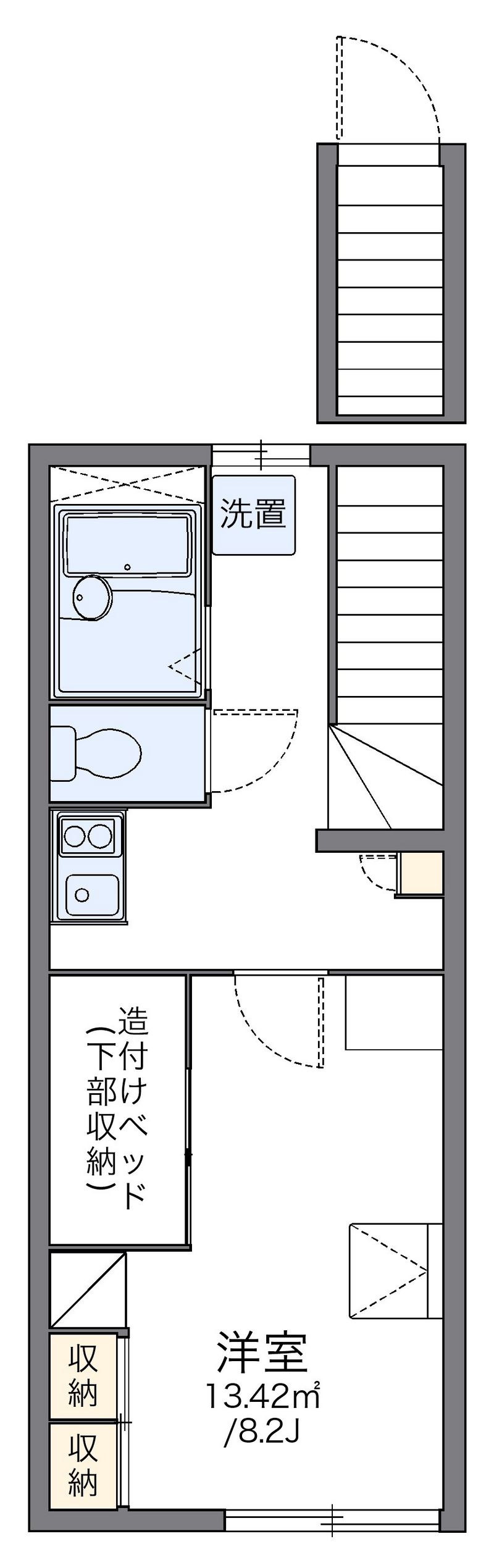 レオパレスさくらんぼ館 間取図