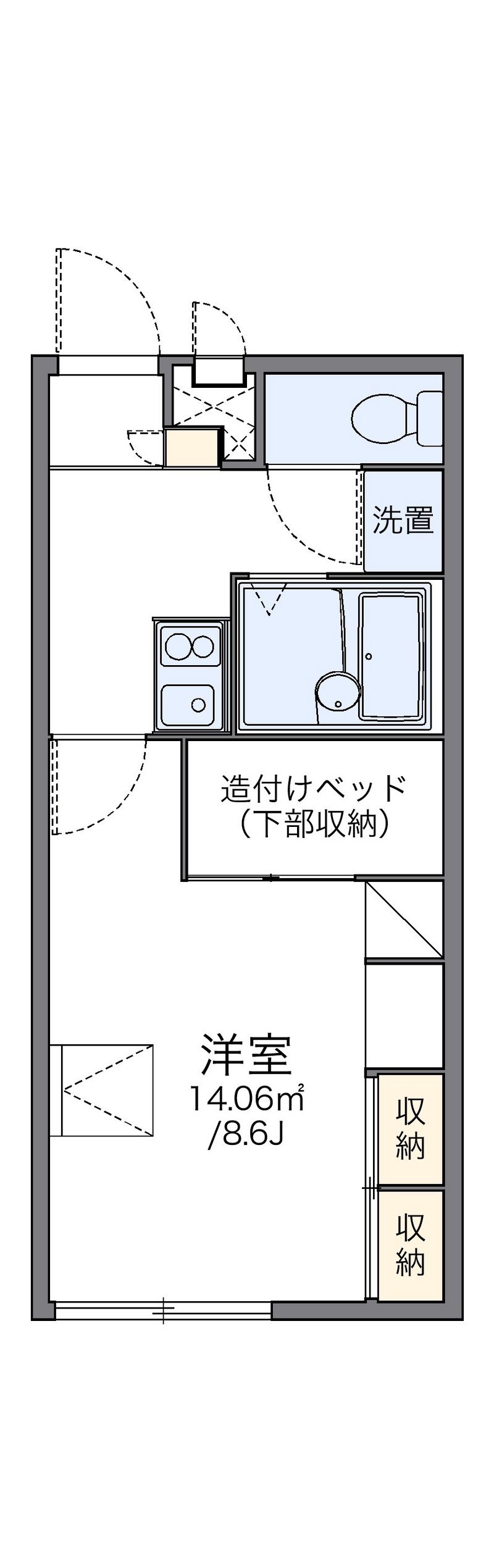 レオパレスＨＩＤＡＫＡ 間取図