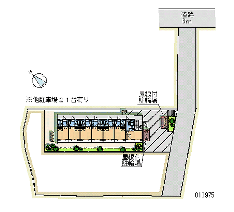 レオパレスサンライズ８ 月極駐車場