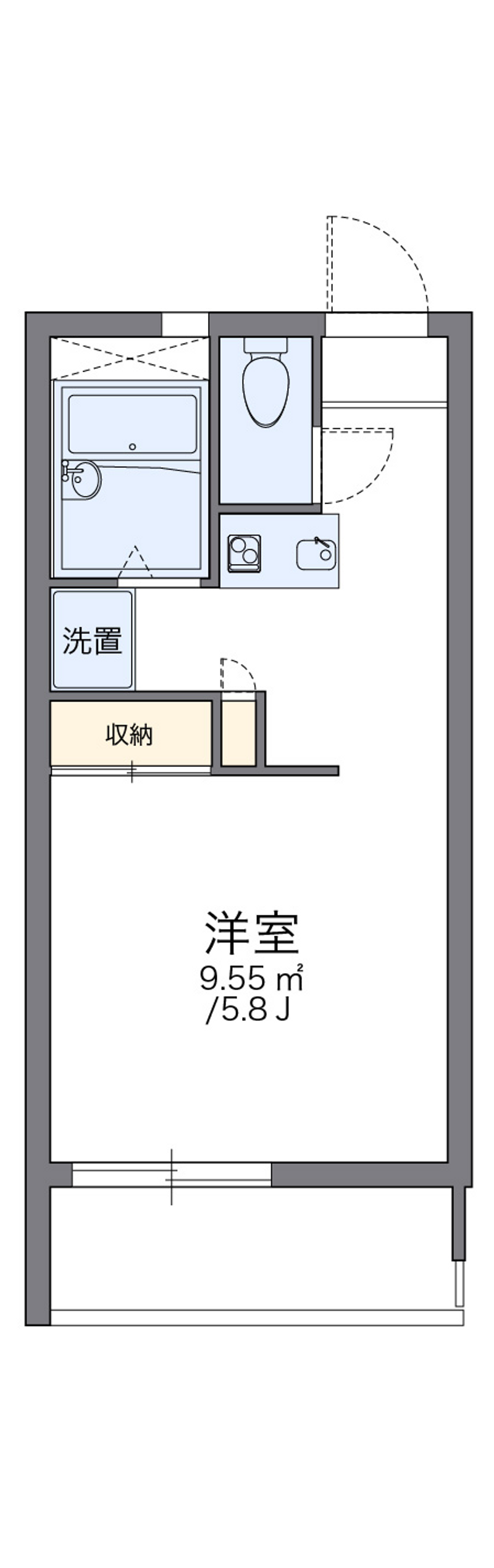 レオパレス玉幡 間取り