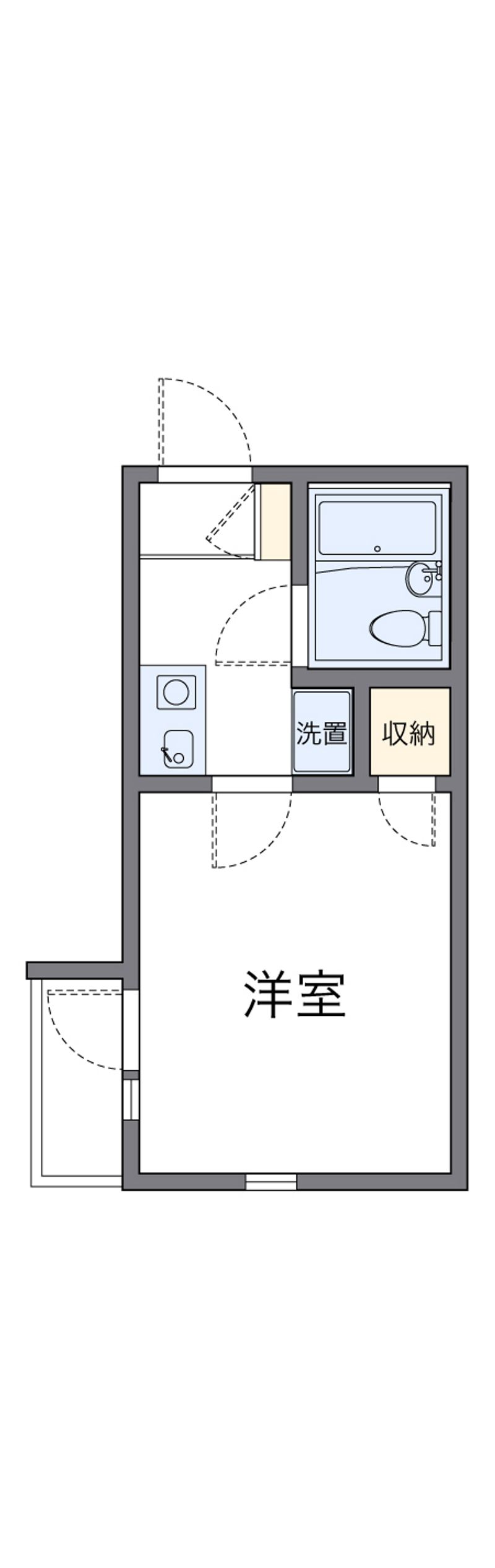 レオパレスＲＸ山科 間取図