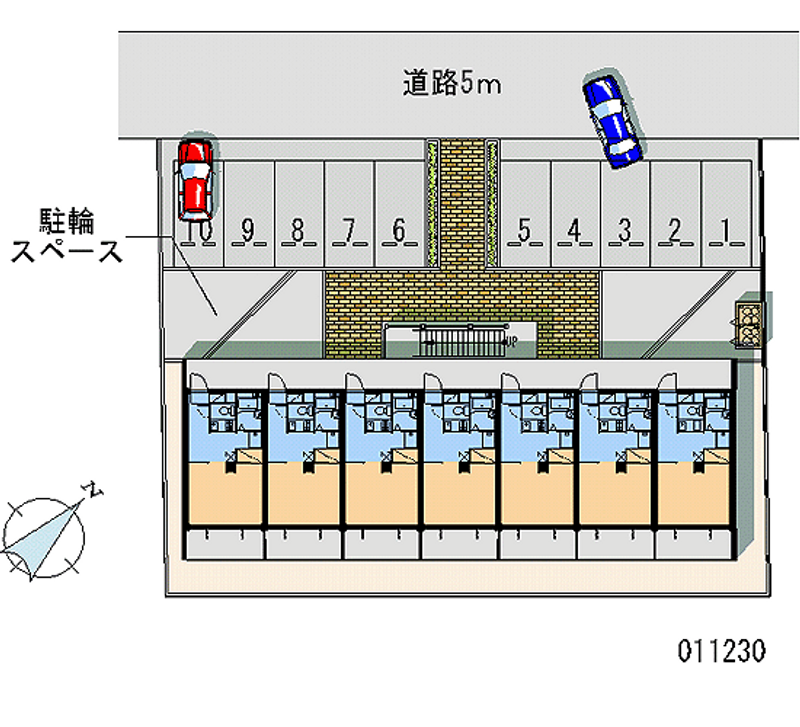 レオパレスパークサイド本城αⅡ 月極駐車場