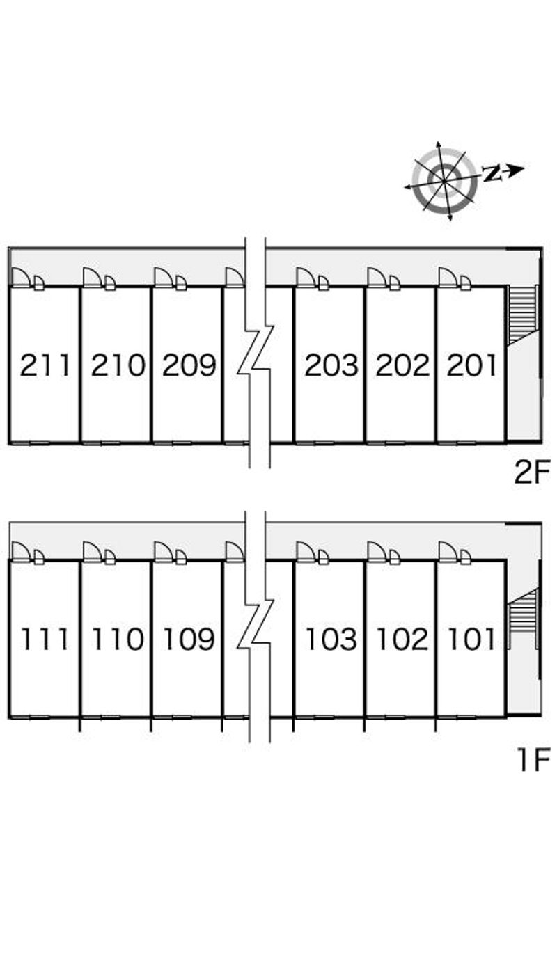 レオパレススリーエー 間取配置図