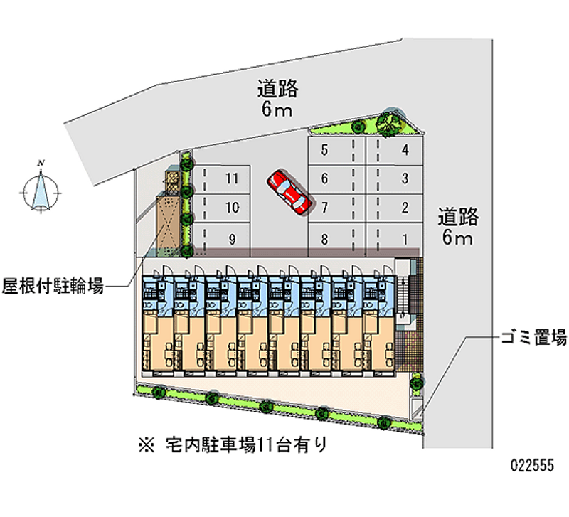 レオパレス彩 月極駐車場