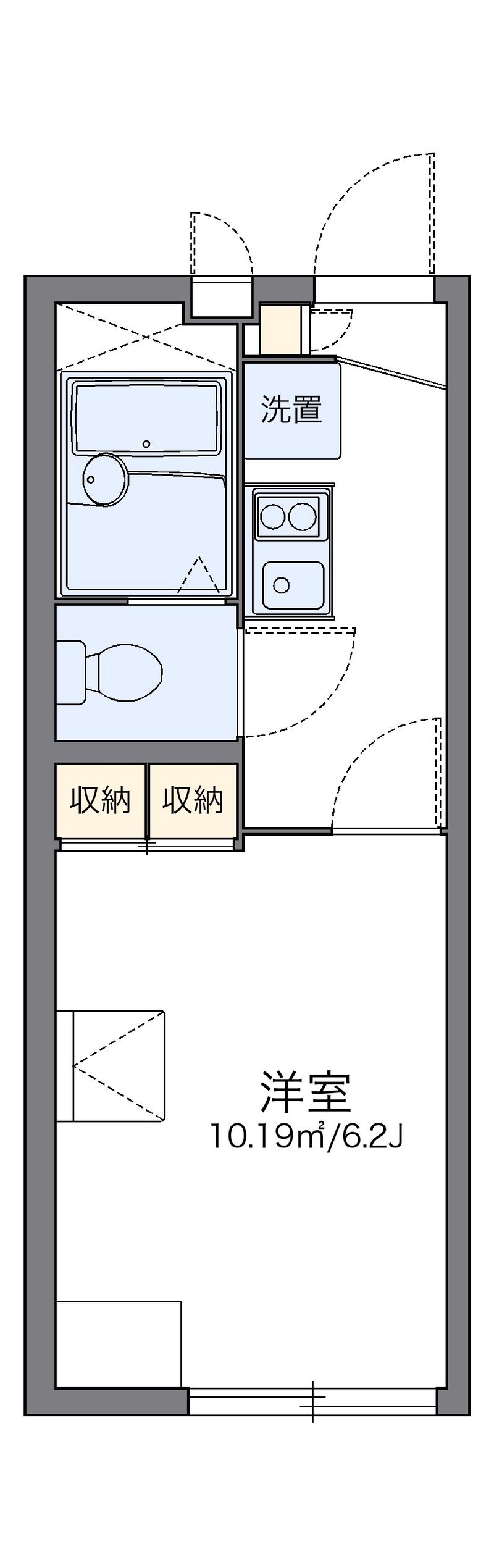 レオパレスえにし 間取図