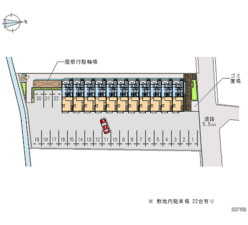 レオパレス日開野 月極駐車場