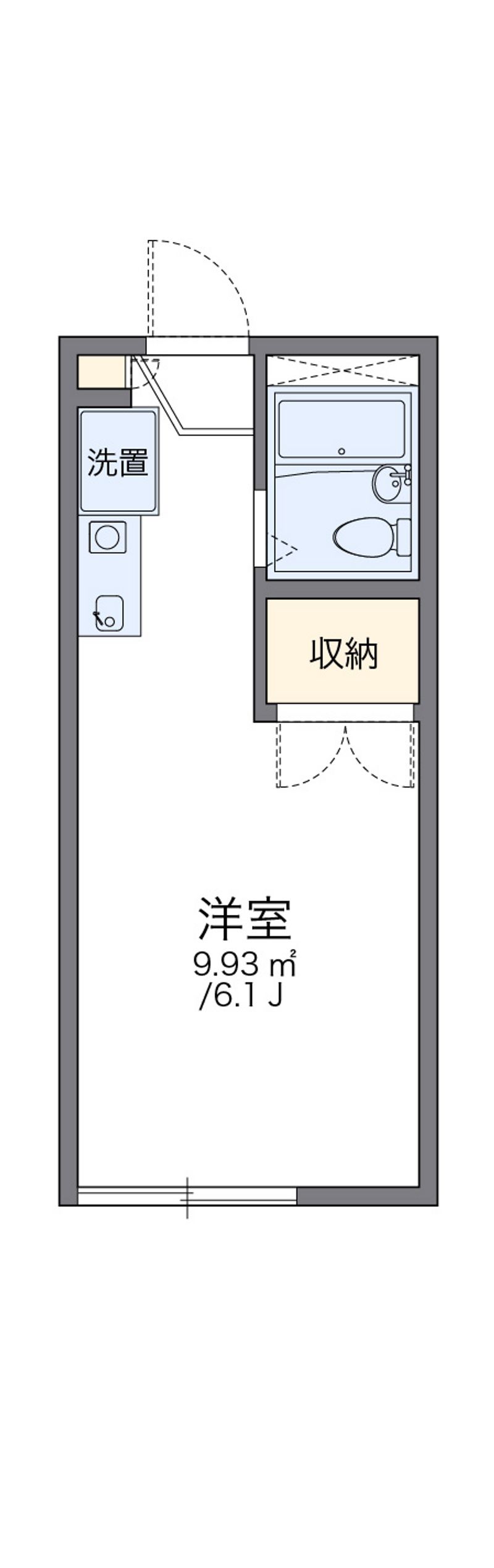 レオパレス中曽根Ⅱ 間取図