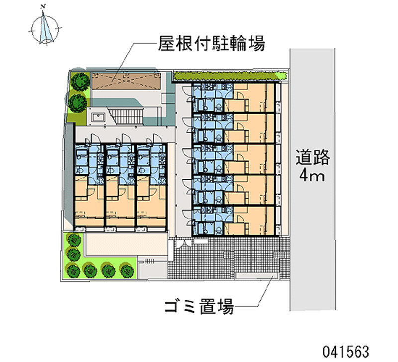レオパレスブランデール島根 区画図