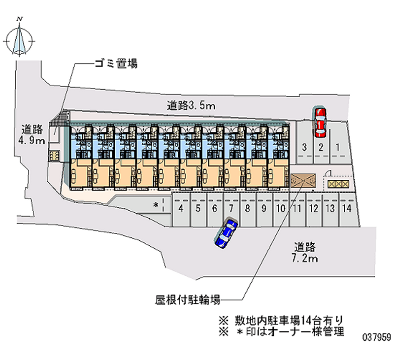 レオパレス船尾中濱 月極駐車場