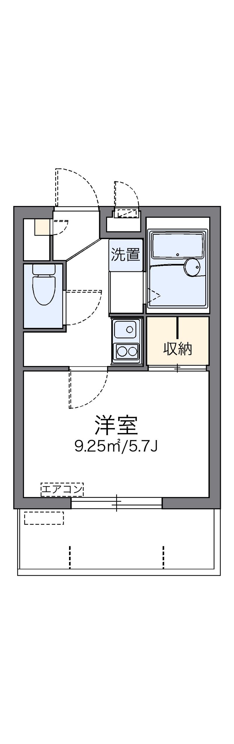 レオパレスＢＡＹＳＩＤＥ　那覇 間取図
