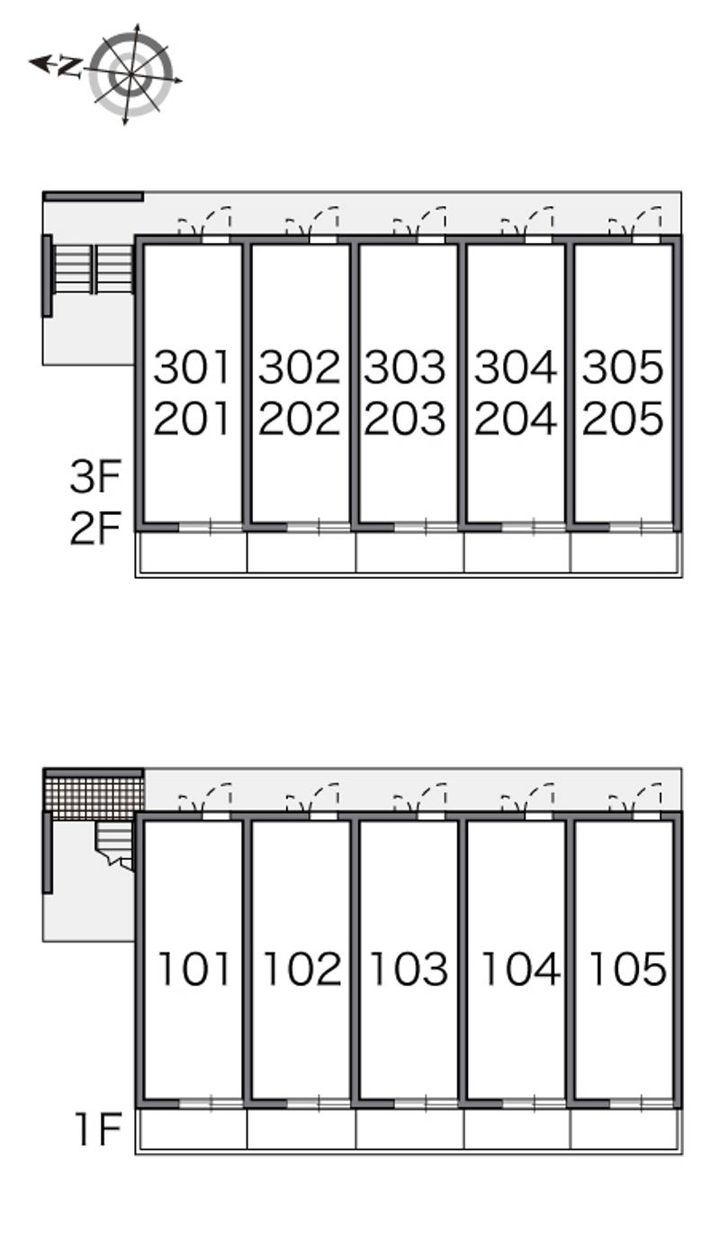 レオパレスセディチ 間取配置図