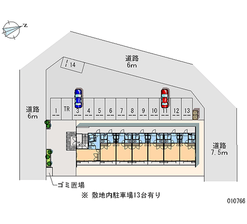 レオパレスカーサ 月極駐車場