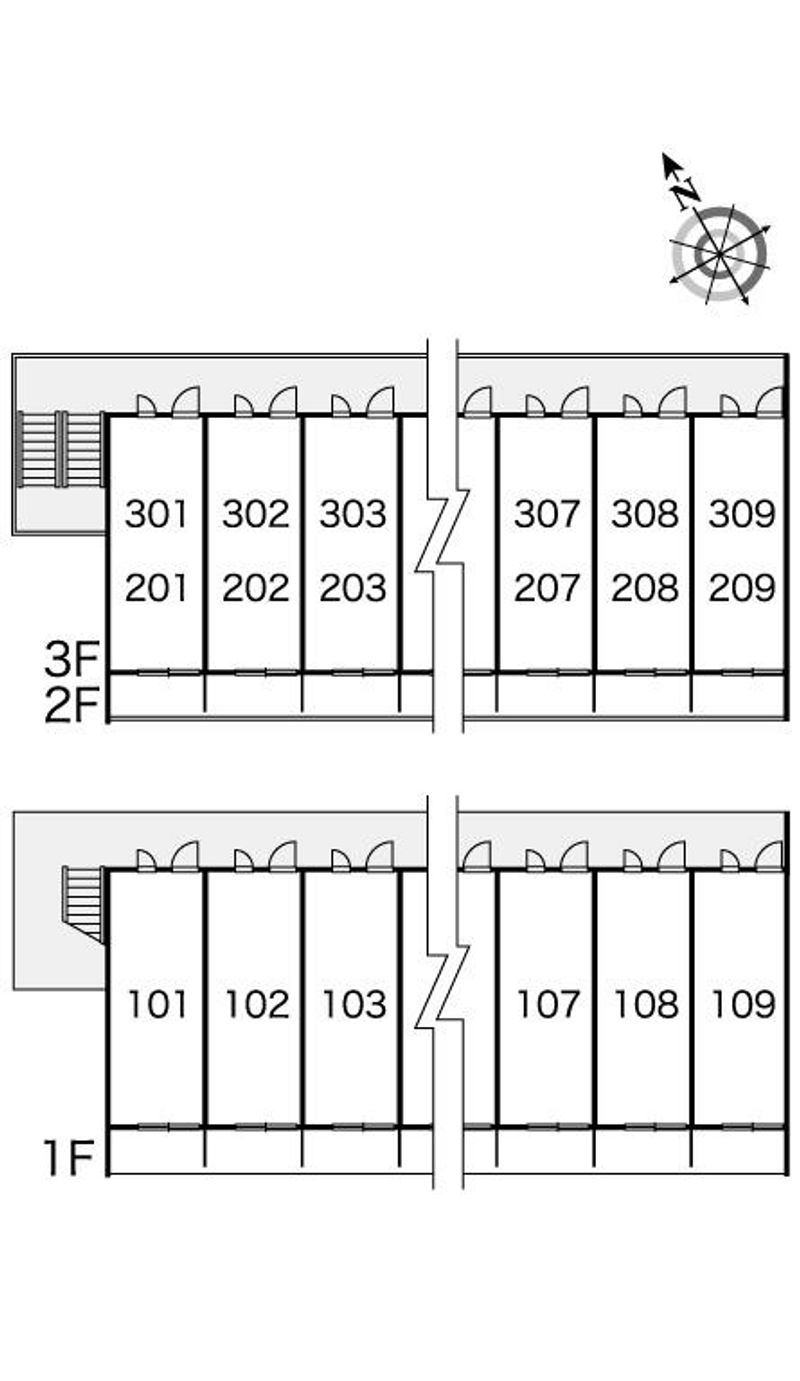 レオパレスグレイスＳＨＩＮＯ 間取り配置図