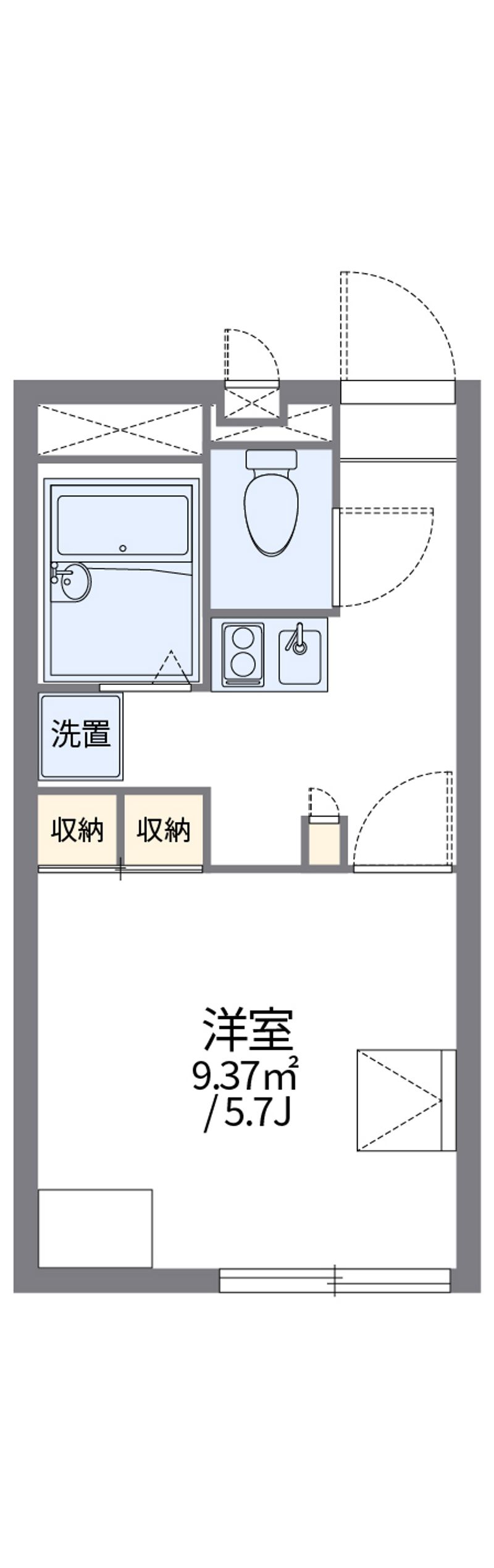 レオパレス津山口 間取図