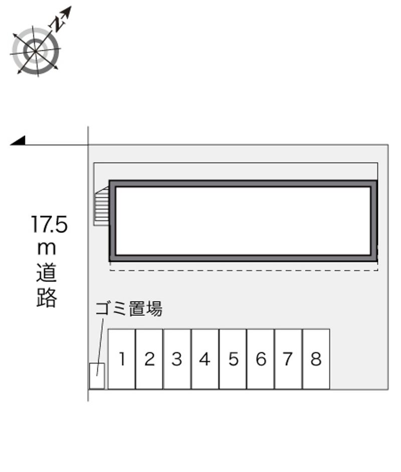 レオパレスプレミールⅡ 駐車場