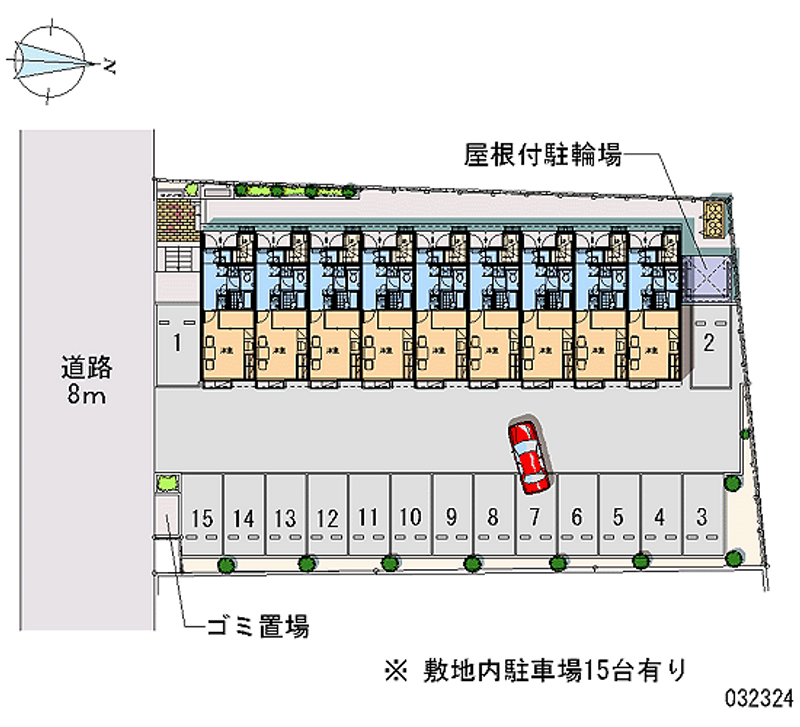 レオパレスｗｉｌｌ　二番館 月極駐車場