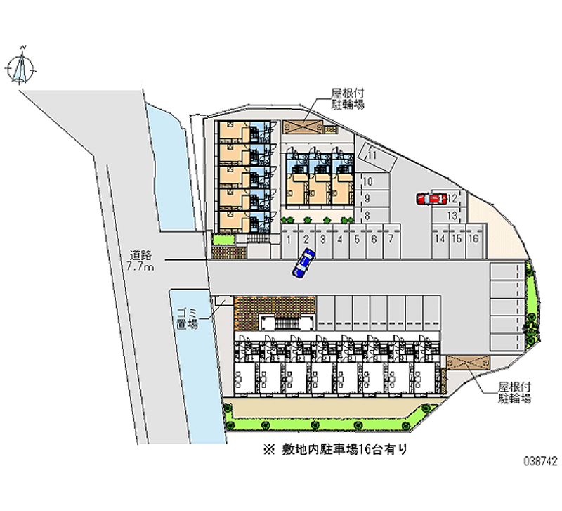 レオパレス富士　Ⅱ 月極駐車場