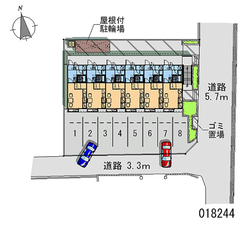 18244 Monthly parking lot