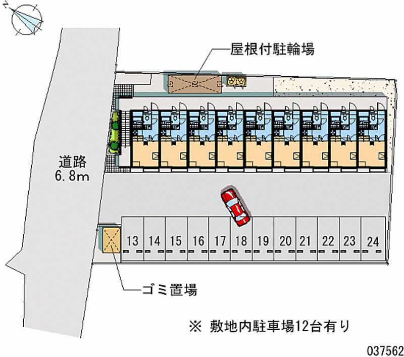 レオパレスバロンⅡ 月極駐車場