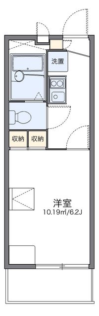レオパレスパレス猪名寺Ⅲ 間取り図
