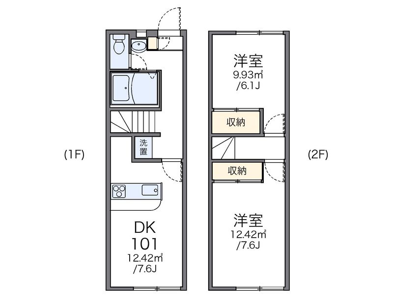 レオパレスクレール 間取図