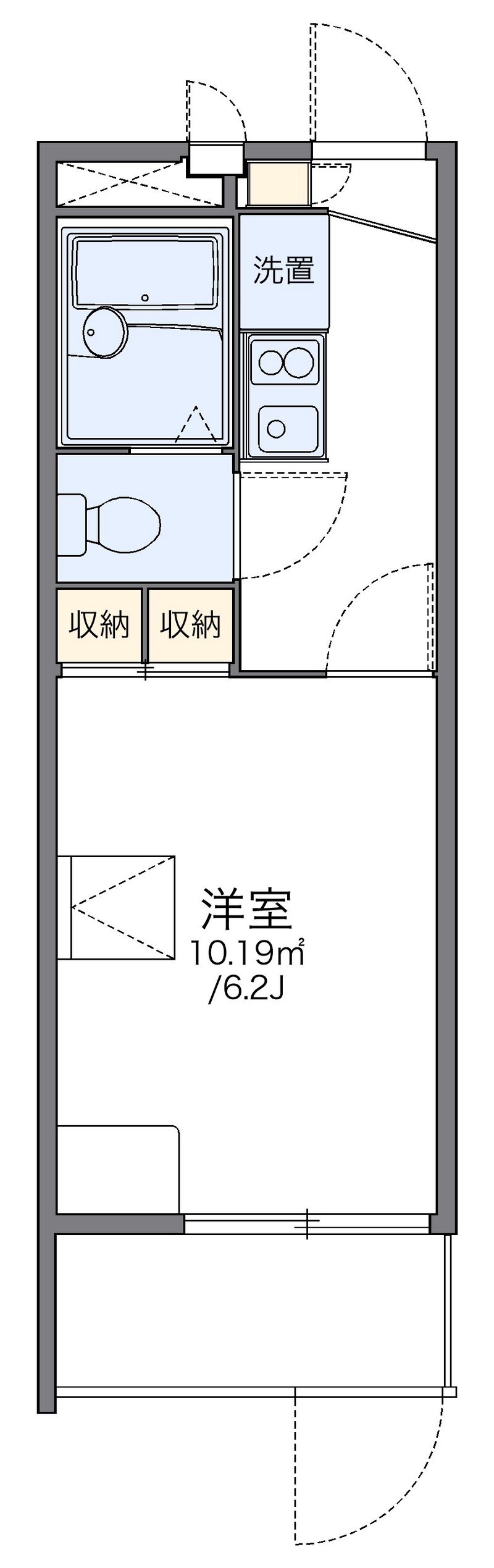 レオパレスＹＡＭＡＫＯⅣ 間取図