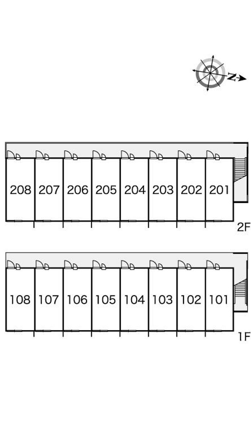レオパレスＣｏｎｆｏｒｅｓｔｏ 間取配置図