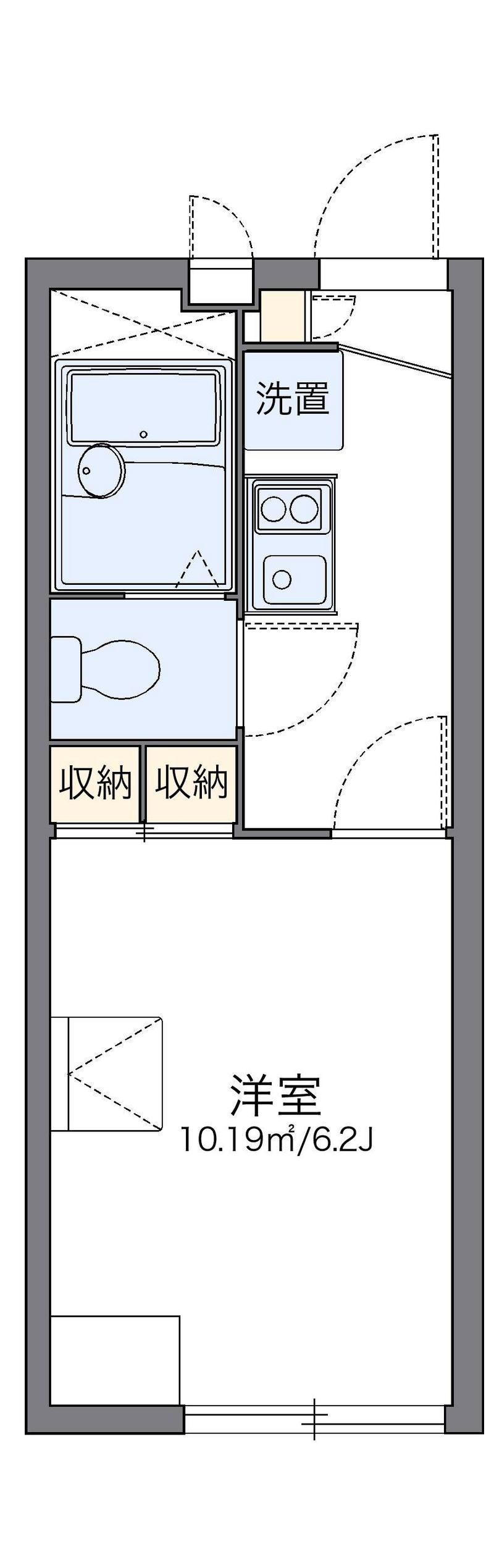 レオパレスサンライズ 間取図