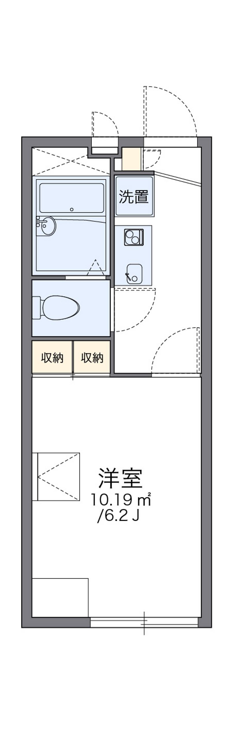 レオパレスハーバー東出町 間取図
