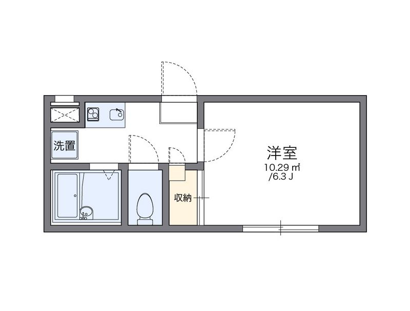 レオパレスクレストＮＹ 間取図