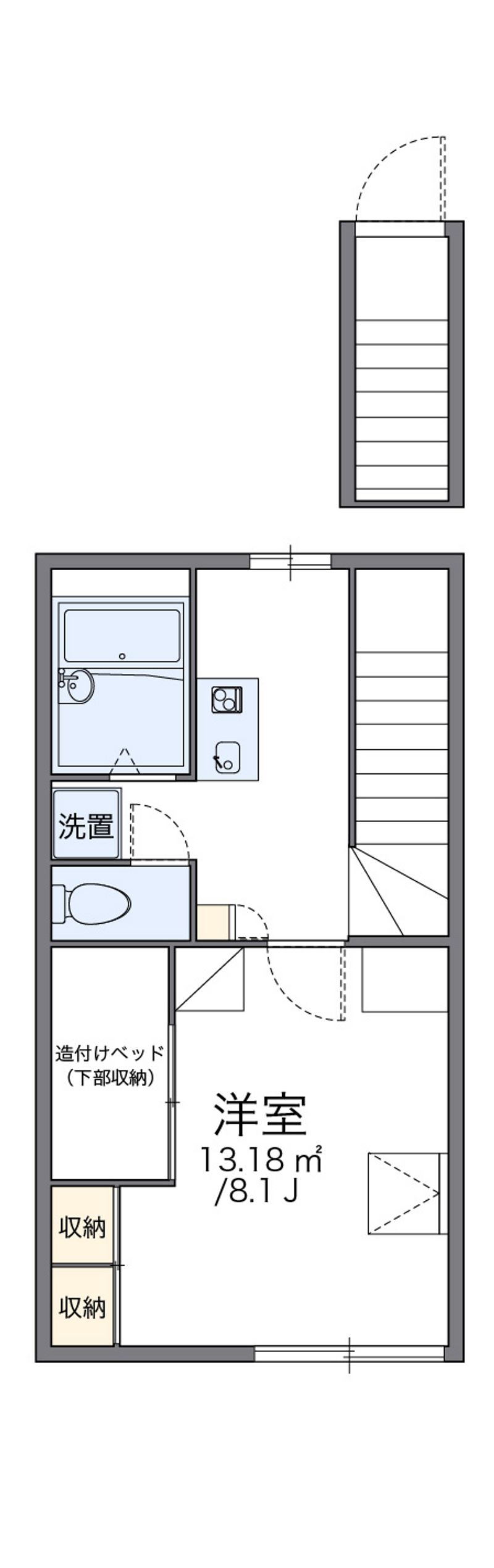 レオパレス山栄アビタ 間取図