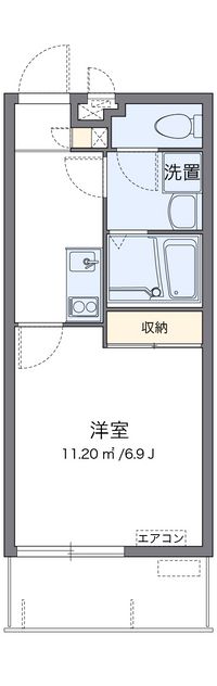 クレイノかにく 間取り図